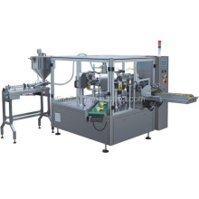 Automatic 100g 500g fruit juice rice vinegar liquid rotary packing machine